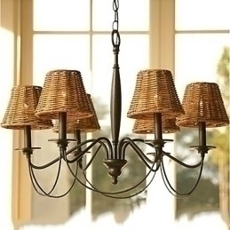 Designer Touch Decorative Rustic Lodge Electroplated Chandelier
