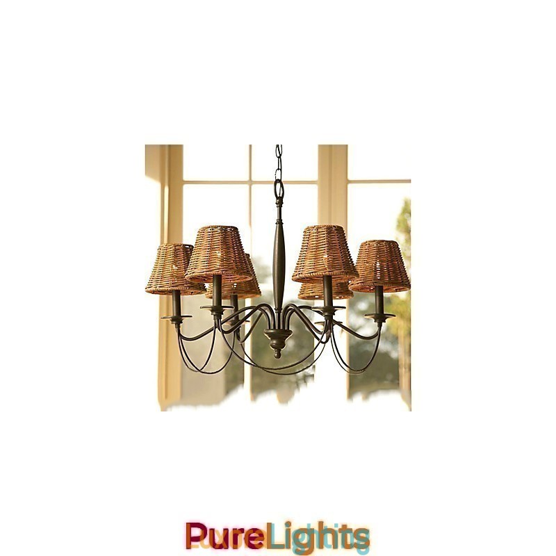 Designer Touch Decorative Rustic Lodge Electroplated Chandelier