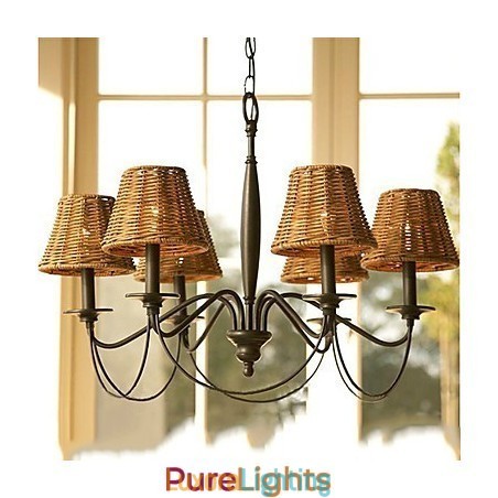Designer Touch Decorative Rustic Lodge Electroplated Chandelier