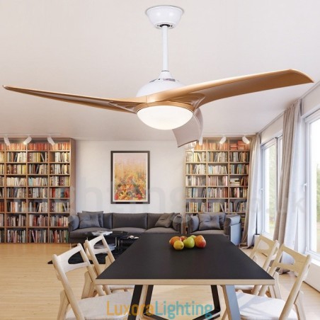 Designer Touch Decorative 52" European Style Modern Contemporary Fashion Ceiling Fan