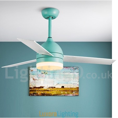 Designer Touch Decorative 42" 48" Nordic Vintage Modern Contemporary Ceiling Fan