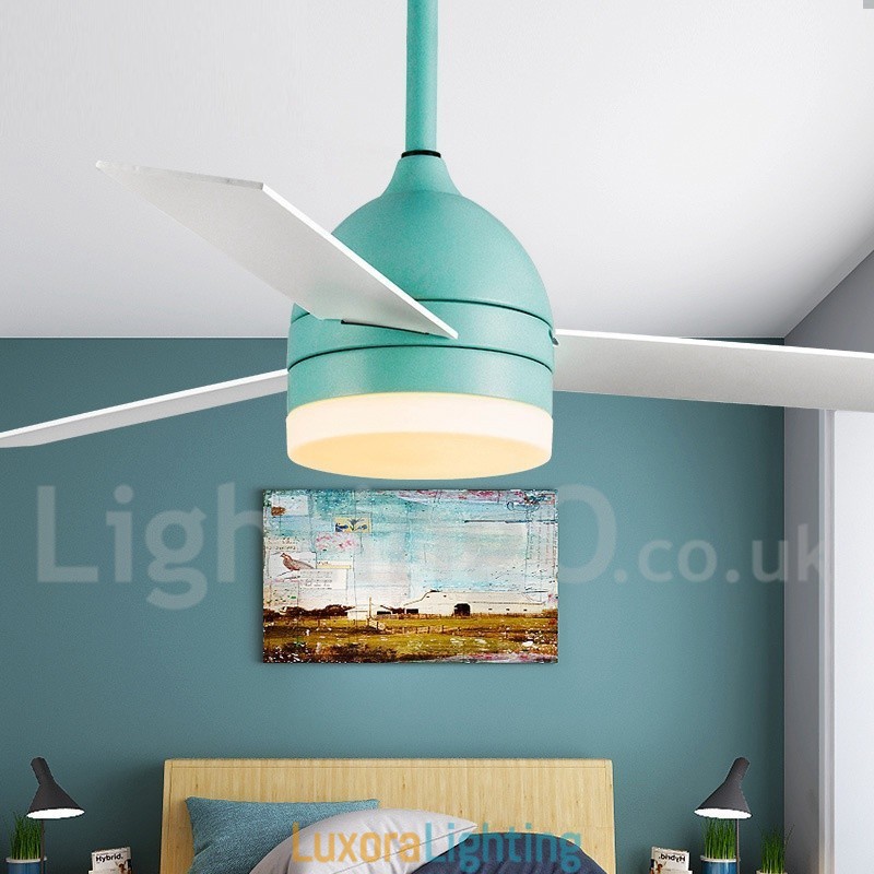 Designer Touch Decorative 42" 48" Nordic Vintage Modern Contemporary Ceiling Fan