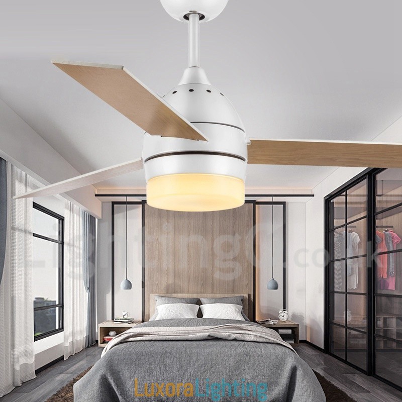 Designer Touch Decorative 42" 48" Nordic Vintage Modern Contemporary Ceiling Fan