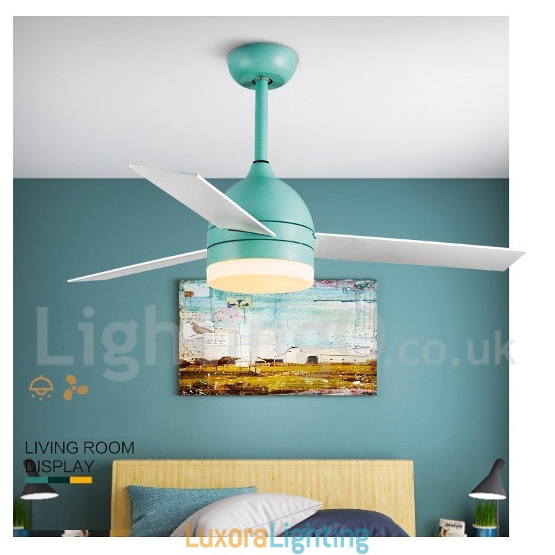 Designer Touch Decorative 42" 48" Nordic Vintage Modern Contemporary Ceiling Fan