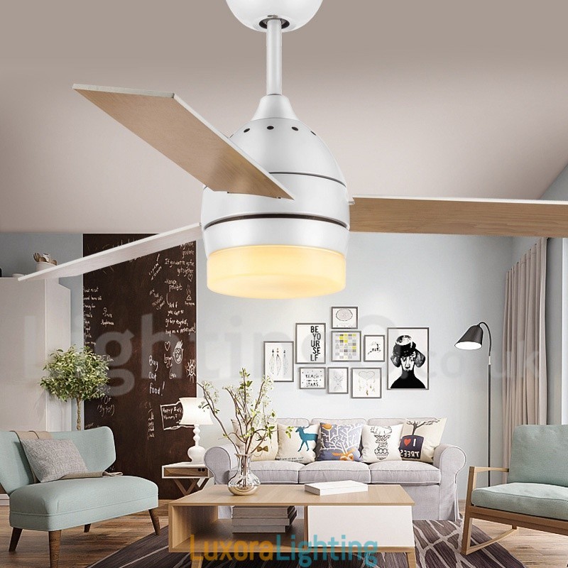 Designer Touch Decorative 42" 48" Nordic Vintage Modern Contemporary Ceiling Fan