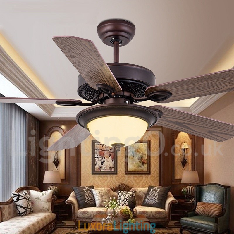 Designer Touch Decorative 42" 48" 52" Country Retro Rustic Lodge Vintage Ceiling Fan