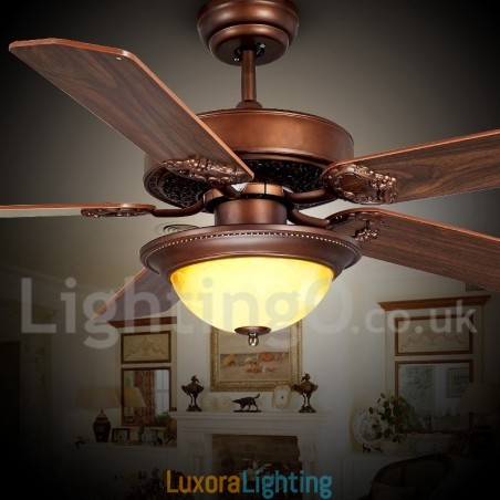 Designer Touch Decorative 48" 52" Country Retro Rustic Lodge Vintage Ceiling Fan