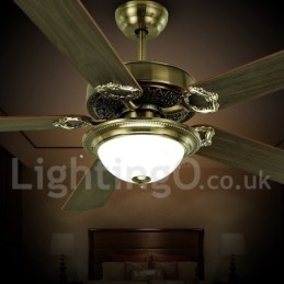 Designer Touch Decorative 48" 52" Country Retro Rustic Lodge Vintage Ceiling Fan