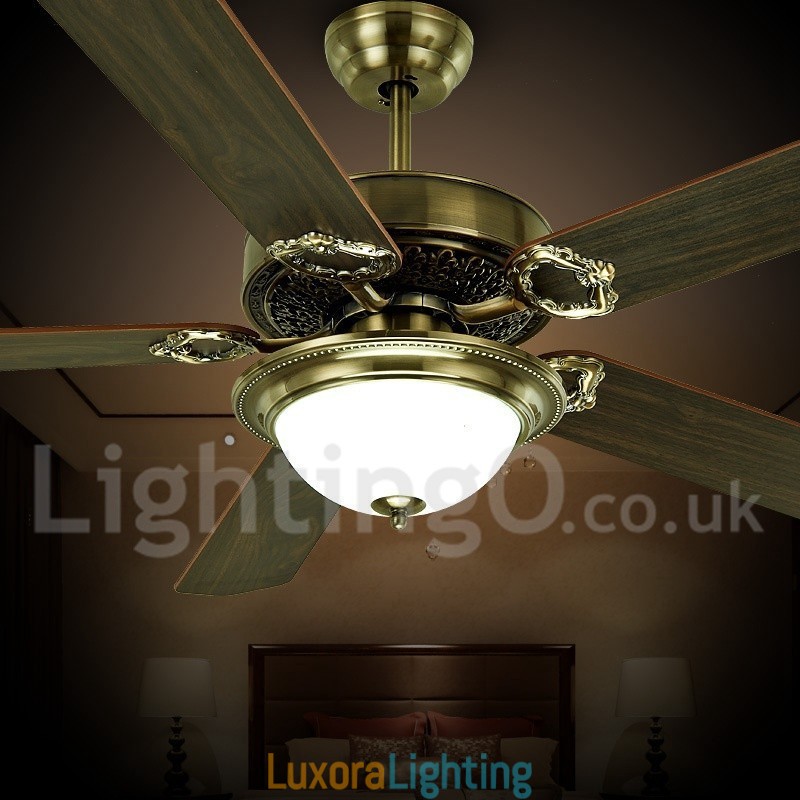 Designer Touch Decorative 48" 52" Country Retro Rustic Lodge Vintage Ceiling Fan