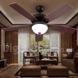 Designer Touch Decorative 52" Country Retro Rustic Lodge Vintage Ceiling Fan