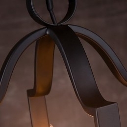 Designer Touch Decorative 4 Light Vintage Minimalist Iron Painting Pendant Light