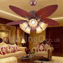 Designer Touch Decorative 48" Country Retro Rustic Lodge Vintage Ceiling Fan