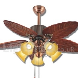 Designer Touch Decorative 48" Country Retro Rustic Lodge Vintage Ceiling Fan