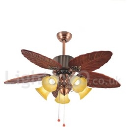 Designer Touch Decorative 48" Country Retro Rustic Lodge Vintage Ceiling Fan