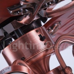 Designer Touch Decorative 48" Country Retro Rustic Lodge Vintage Ceiling Fan