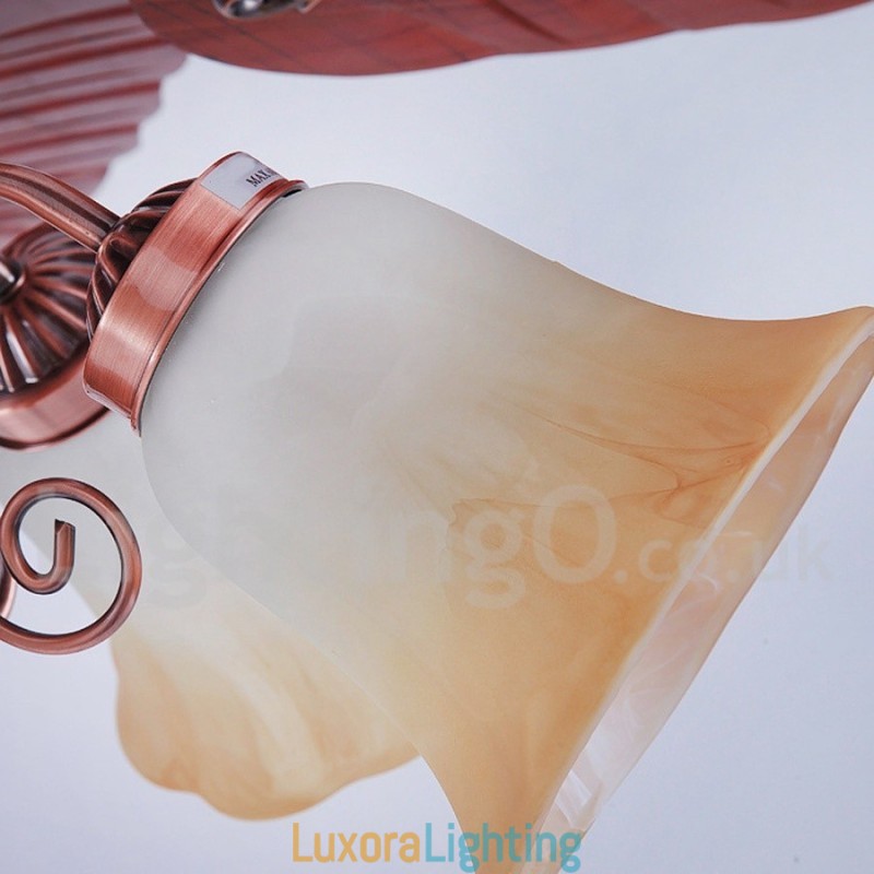 Designer Touch Decorative 48" Country Retro Rustic Lodge Vintage Ceiling Fan