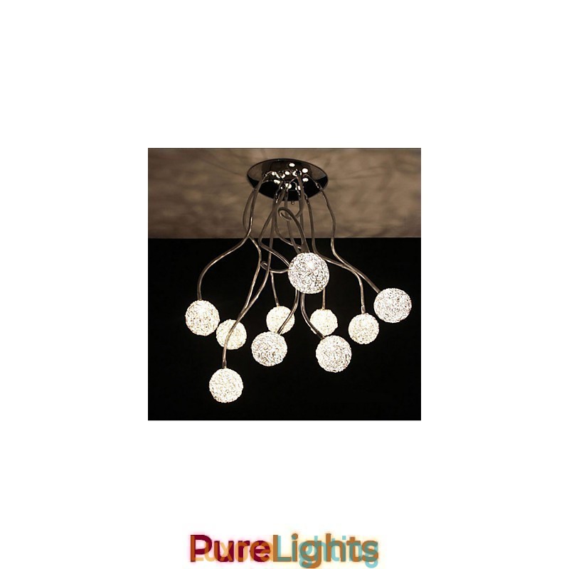 Designer Touch Decorative Simple Iron Ceiling Round Iron Creative lamp lamp Aluminum Wire lamp