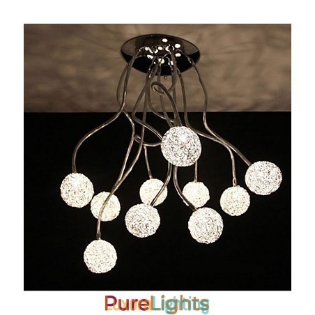Designer Touch Decorative Simple Iron Ceiling Round Iron Creative lamp lamp Aluminum Wire lamp
