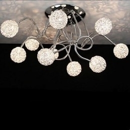 Designer Touch Decorative Simple Iron Ceiling Round Iron Creative lamp lamp Aluminum Wire lamp