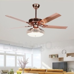 Designer Touch Decorative 52" European Style Modern Contemporary Ceiling Fan