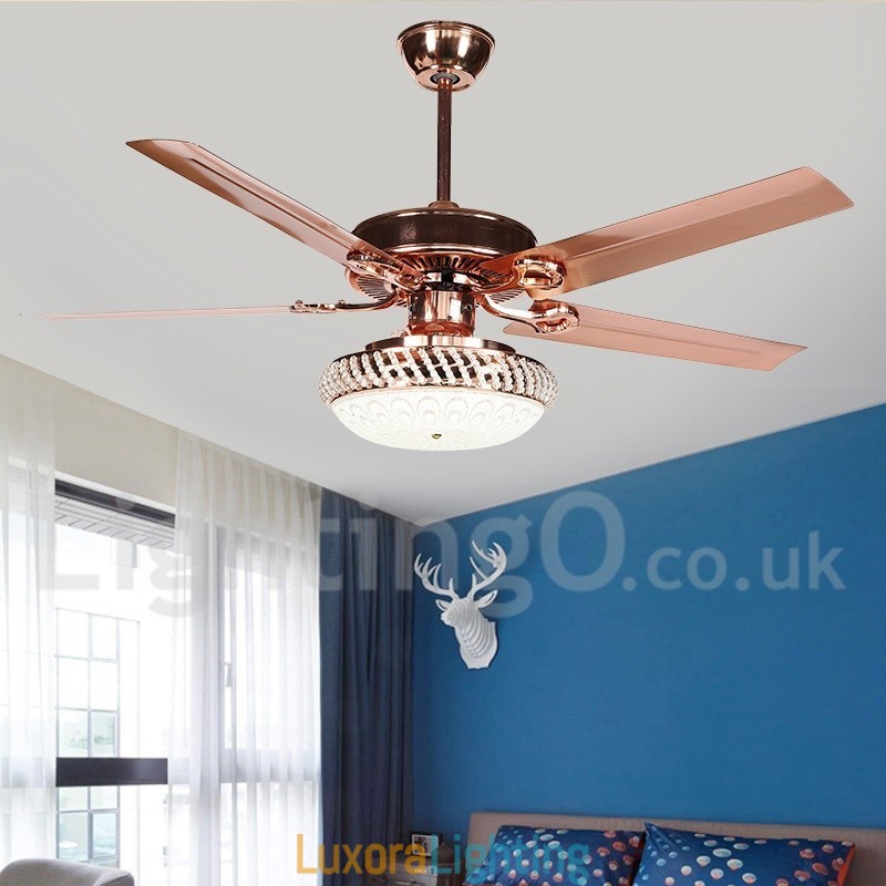Designer Touch Decorative 52" European Style Modern Contemporary Ceiling Fan