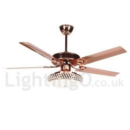 Designer Touch Decorative 52" European Style Modern Contemporary Ceiling Fan