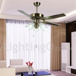 Designer Touch Decorative 52" European Style Vintage Ceiling Fan
