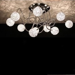 Designer Touch Decorative Simple Iron Ceiling Round Iron Creative lamp lamp Aluminum Wire lamp