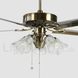 Designer Touch Decorative 52" European Style Vintage Ceiling Fan