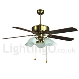 Designer Touch Decorative 52" European Style Modern Contemporary Ceiling Fan
