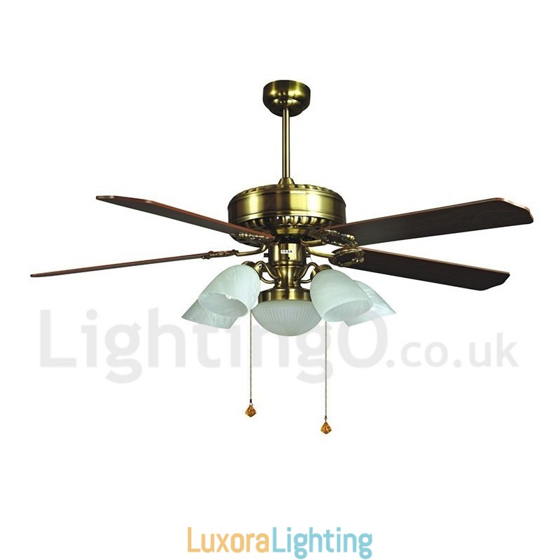 Designer Touch Decorative 52" European Style Modern Contemporary Ceiling Fan