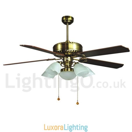 Designer Touch Decorative 52" European Style Modern Contemporary Ceiling Fan