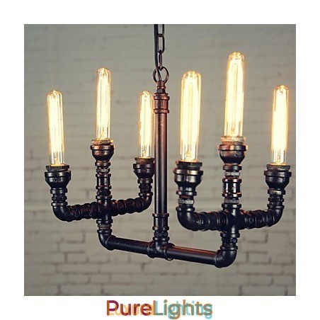 Designer Touch Decorative Chandelier Mini Style Rustic Lodge Retro Metal