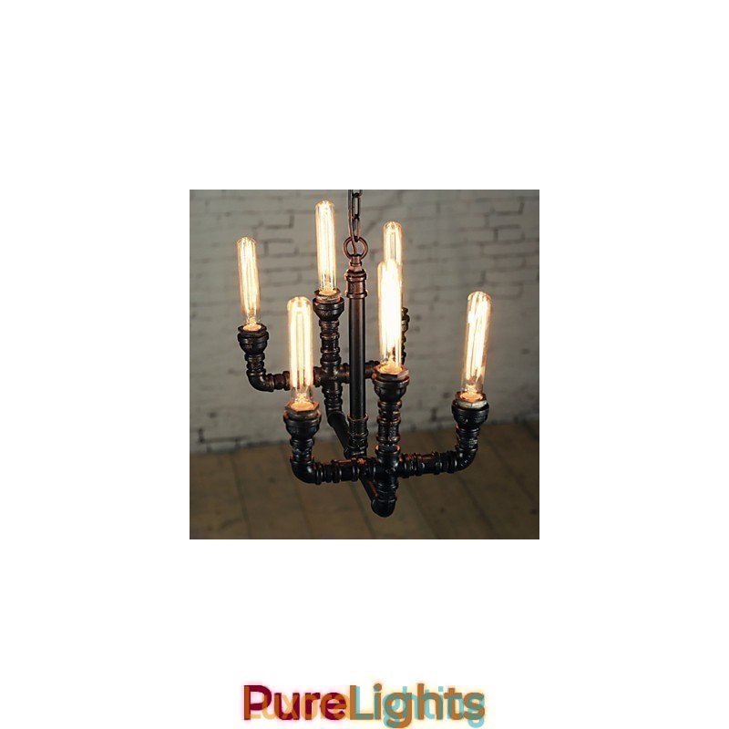 Designer Touch Decorative Chandelier Mini Style Rustic Lodge Retro Metal