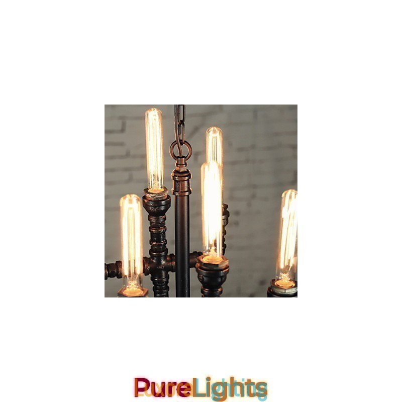 Designer Touch Decorative Chandelier Mini Style Rustic Lodge Retro Metal