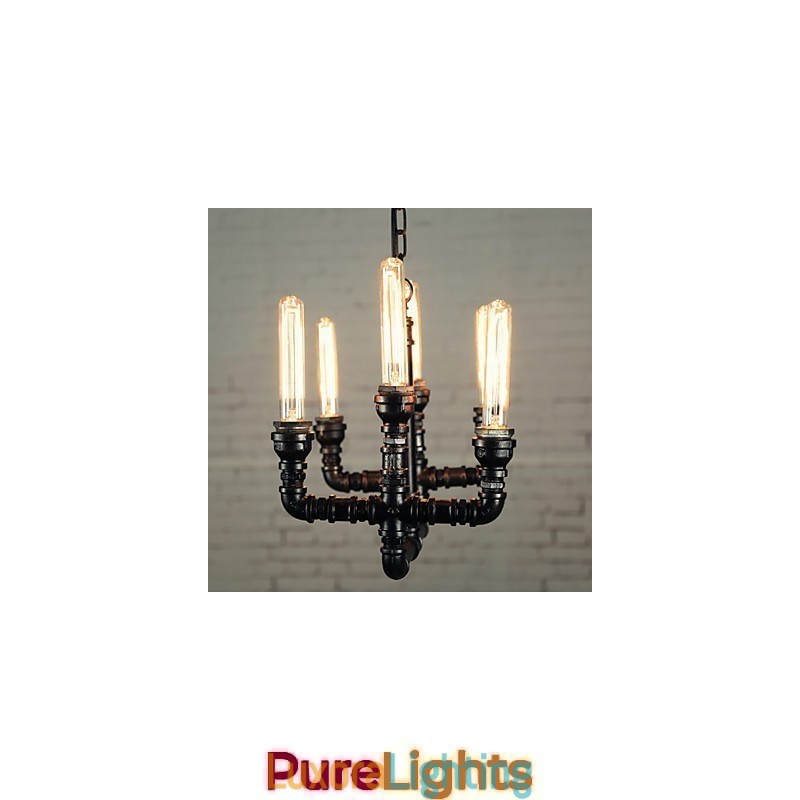 Designer Touch Decorative Chandelier Mini Style Rustic Lodge Retro Metal