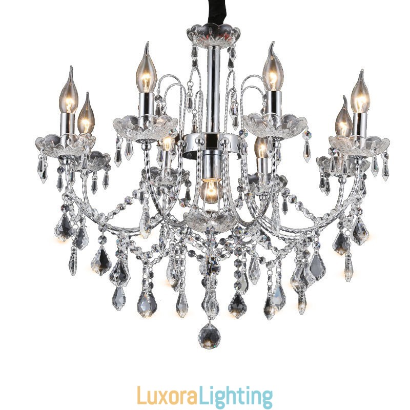 Designer Touch Decorative Elegant Crystal Chandelier with 9 Lights
