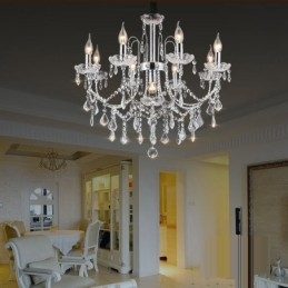 Designer Touch Decorative Elegant Crystal Chandelier with 9 Lights