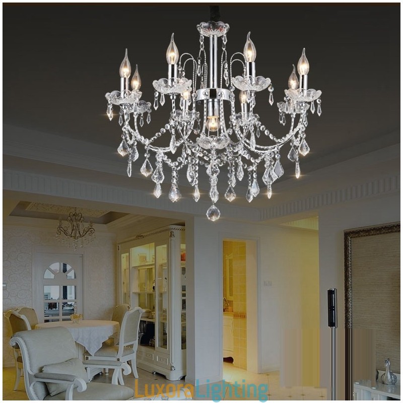 Designer Touch Decorative Elegant Crystal Chandelier with 9 Lights