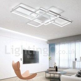 Designer Touch Decorative Modern Comtemporary Alumilium Painting Ceiling Light Flush Mount Light with Remoter Dimmer Also Can Be Used As Wall Light