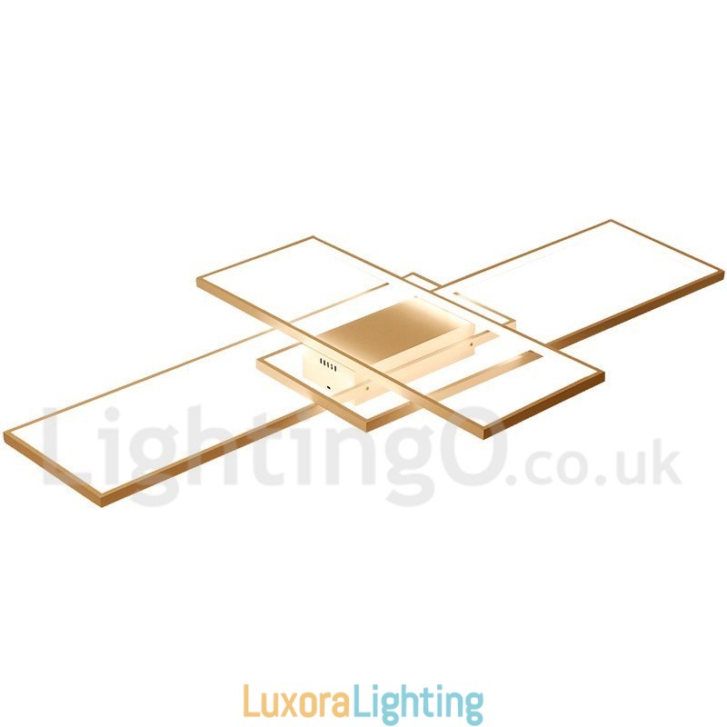 Designer Touch Decorative Modern Comtemporary Alumilium Painting Ceiling Light Flush Mount Light with Remoter Dimmer Also Can Be Used As Wall Light