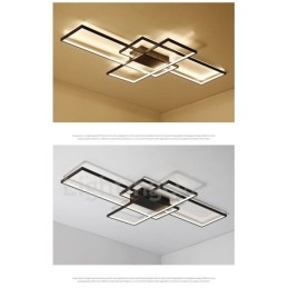 Designer Touch Decorative Modern Comtemporary Alumilium Painting Ceiling Light Flush Mount Light with Remoter Dimmer Also Can Be Used As Wall Light