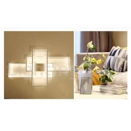 Designer Touch Decorative Modern Comtemporary Alumilium Painting Ceiling Light Flush Mount Light with Remoter Dimmer Also Can Be Used As Wall Light