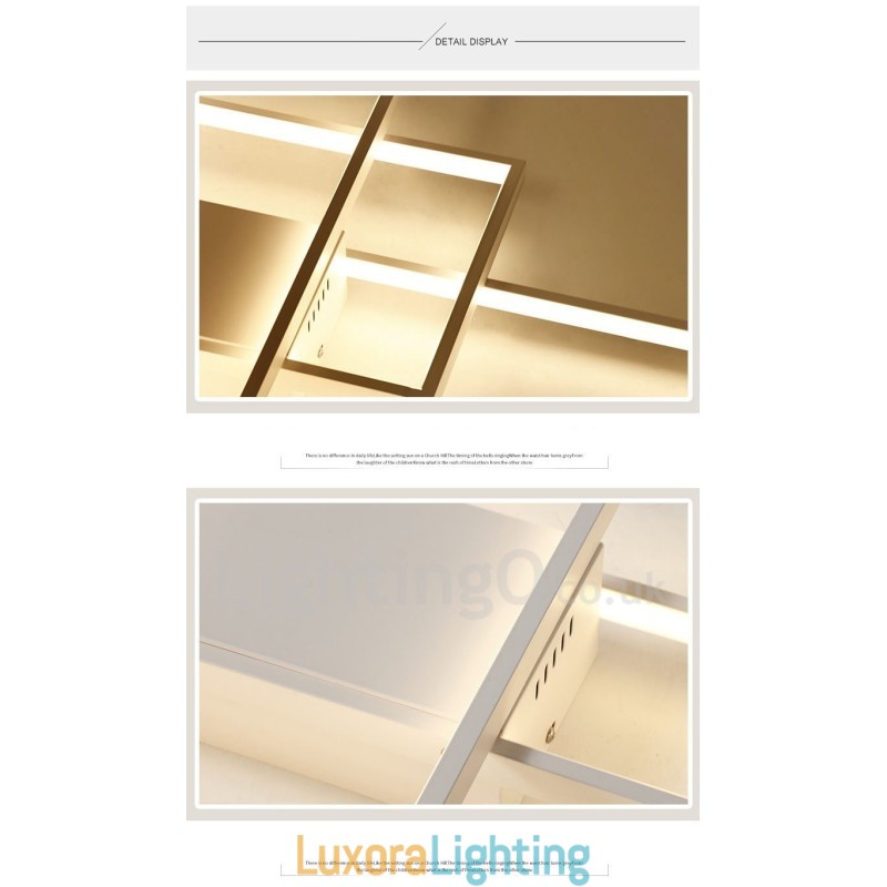 Designer Touch Decorative Modern Comtemporary Alumilium Painting Ceiling Light Flush Mount Light with Remoter Dimmer Also Can Be Used As Wall Light