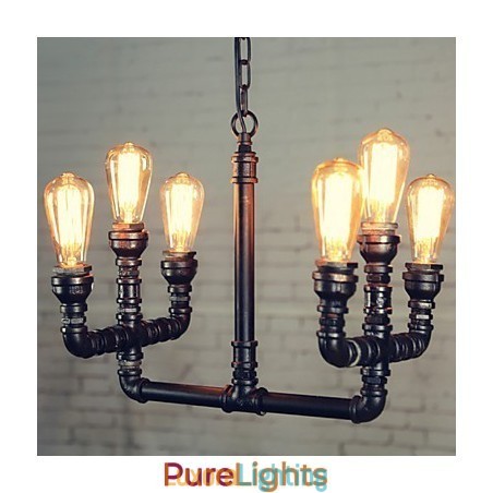 Designer Touch Decorative Chandelier Mini Style Rustic Lodge Retro Metal