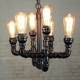 Designer Touch Decorative Chandelier Mini Style Rustic Lodge Retro Metal