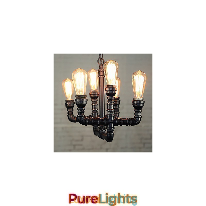 Designer Touch Decorative Chandelier Mini Style Rustic Lodge Retro Metal