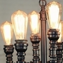 Designer Touch Decorative Chandelier Mini Style Rustic Lodge Retro Metal