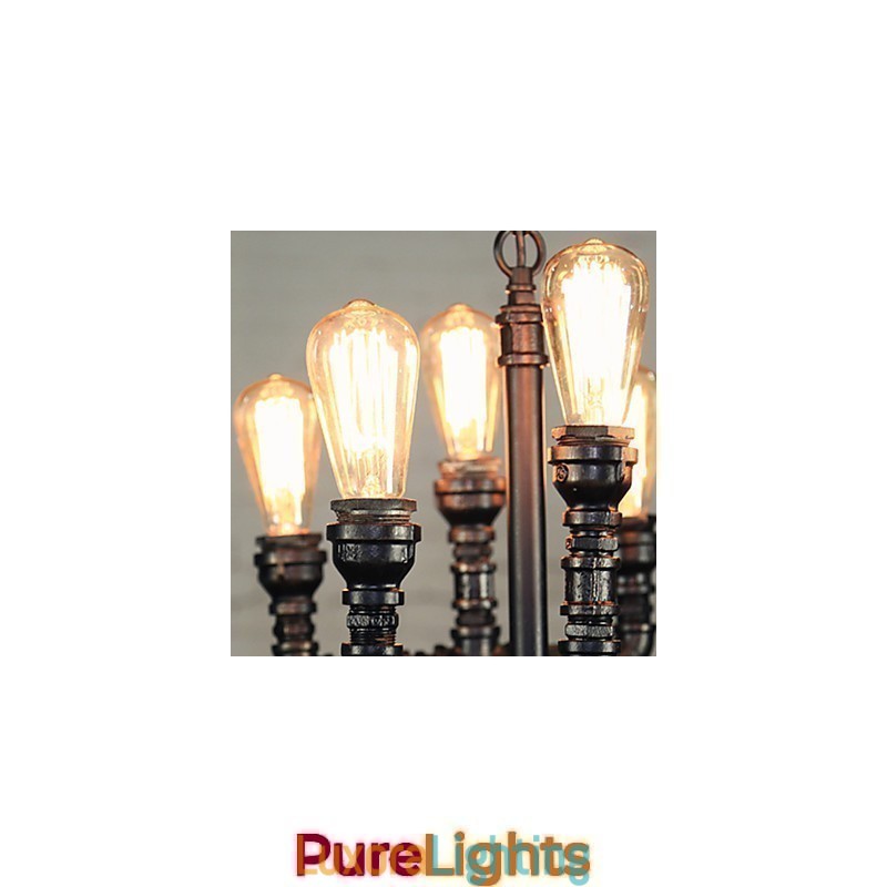 Designer Touch Decorative Chandelier Mini Style Rustic Lodge Retro Metal