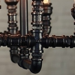 Designer Touch Decorative Chandelier Mini Style Rustic Lodge Retro Metal